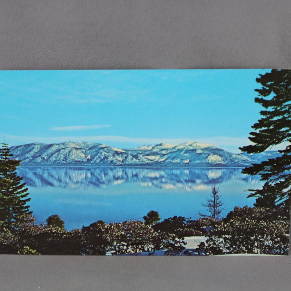 Vintage Postcard - Lake Tahoe in the Winter- Dexter Press